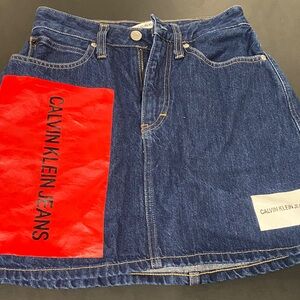 Calvin Klein Jeans Blue Denim Skirt